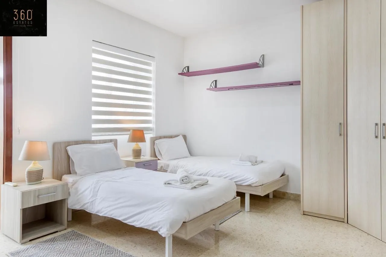 Marina View Apt Slps 9 With Private Terrace & Bbq By 360 Estates Ta Xbiex