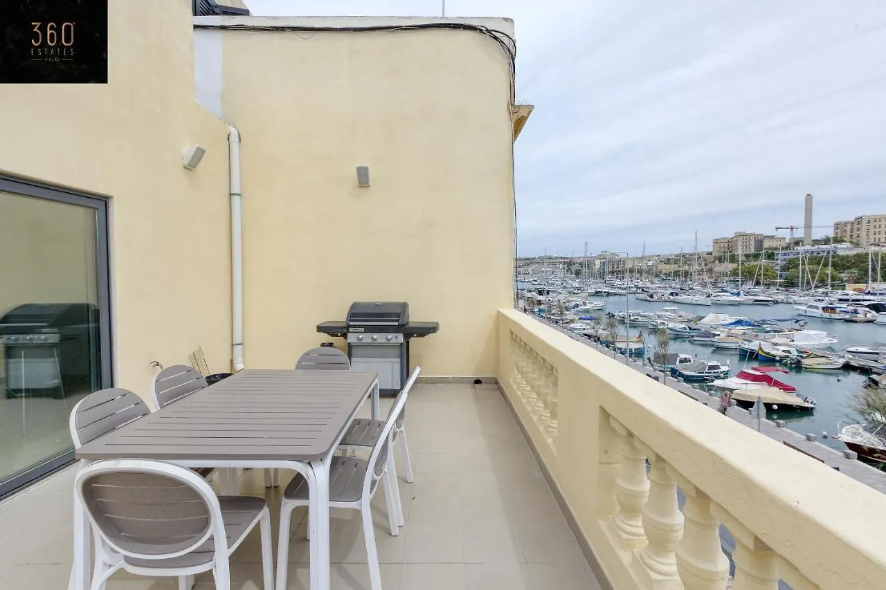 Apartament Marina View Apt Slps 9 With Private Terrace & Bbq By 360 Estates Ta Xbiex