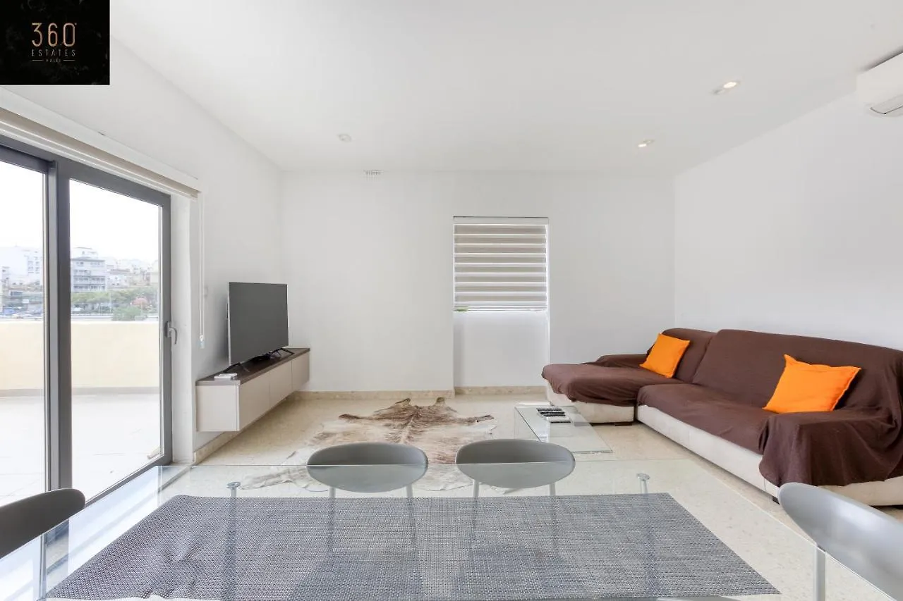 Marina View Apt Slps 9 With Private Terrace & Bbq By 360 Estates Ta Xbiex
